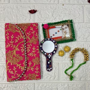 5-100 X Mehndi Favors, Clutch, Bangle, Mirror, Earrings & Bindi Combo Sets, Bridesmaid Gifts, Mehendi Gifts, Sangeet, Dholki, Jagoo Gifts