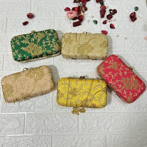 Bolsos de mano al por mayor, regalos de boda indios, regalos de boda, regalos de Navidad, bolsos de mano para fiestas, bolsos de mano indios, regalos para ella, regalos de devolución