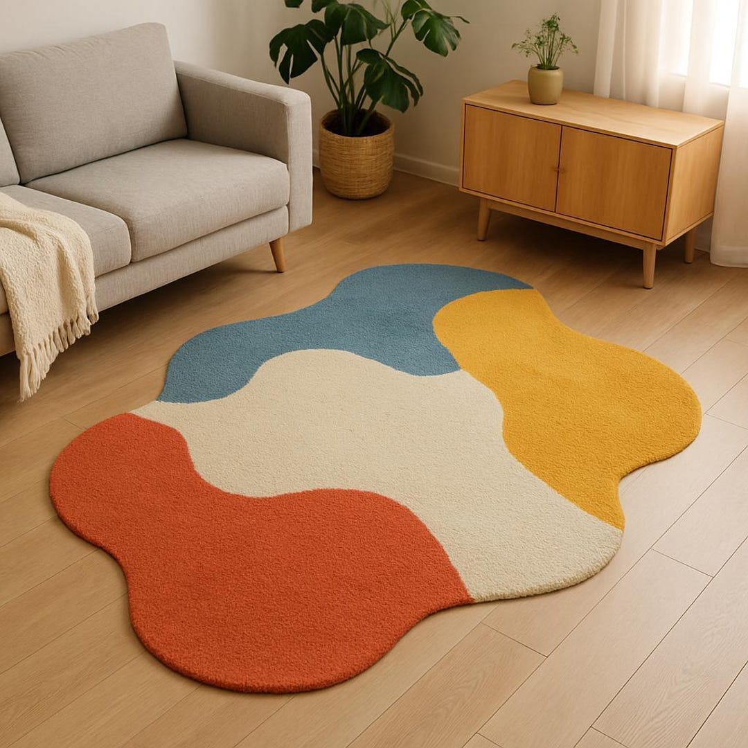 Playful Rug Playful Terrain Kids Rug: Colorful Nursery & Playroom Decor Rugs for ...