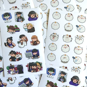 ORV Sticker Bogen 8 x 13 cm für Journals, Planer, Dekoration | Der allwissende Leserblickpunkt KimCom Biyoo