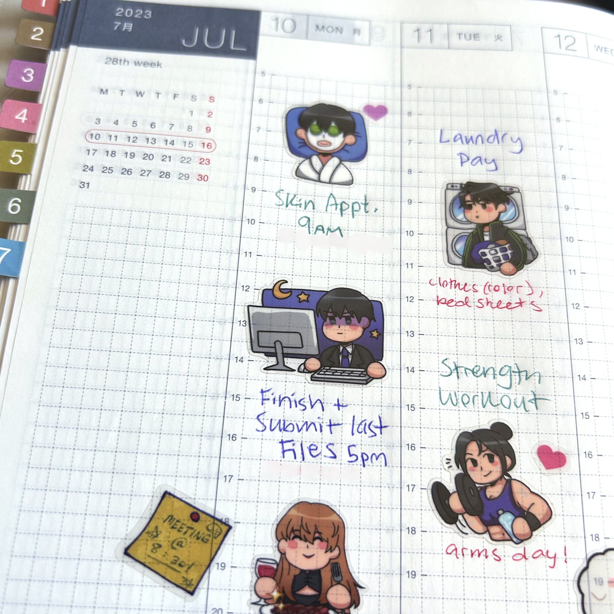 ORV Clear Sticker Sheet 8x13cm for Journals, Planners, Decoration ...