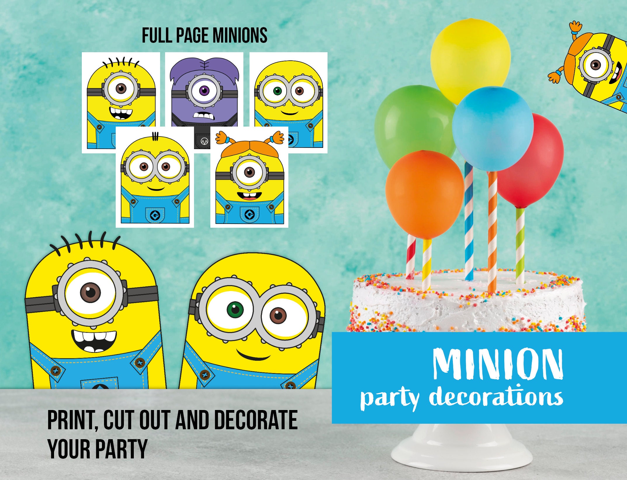 Minion Clipart Minion Printables Minion Party Decorations Minion Minion Clipart Minion Printables Minion Party Decorations Minion