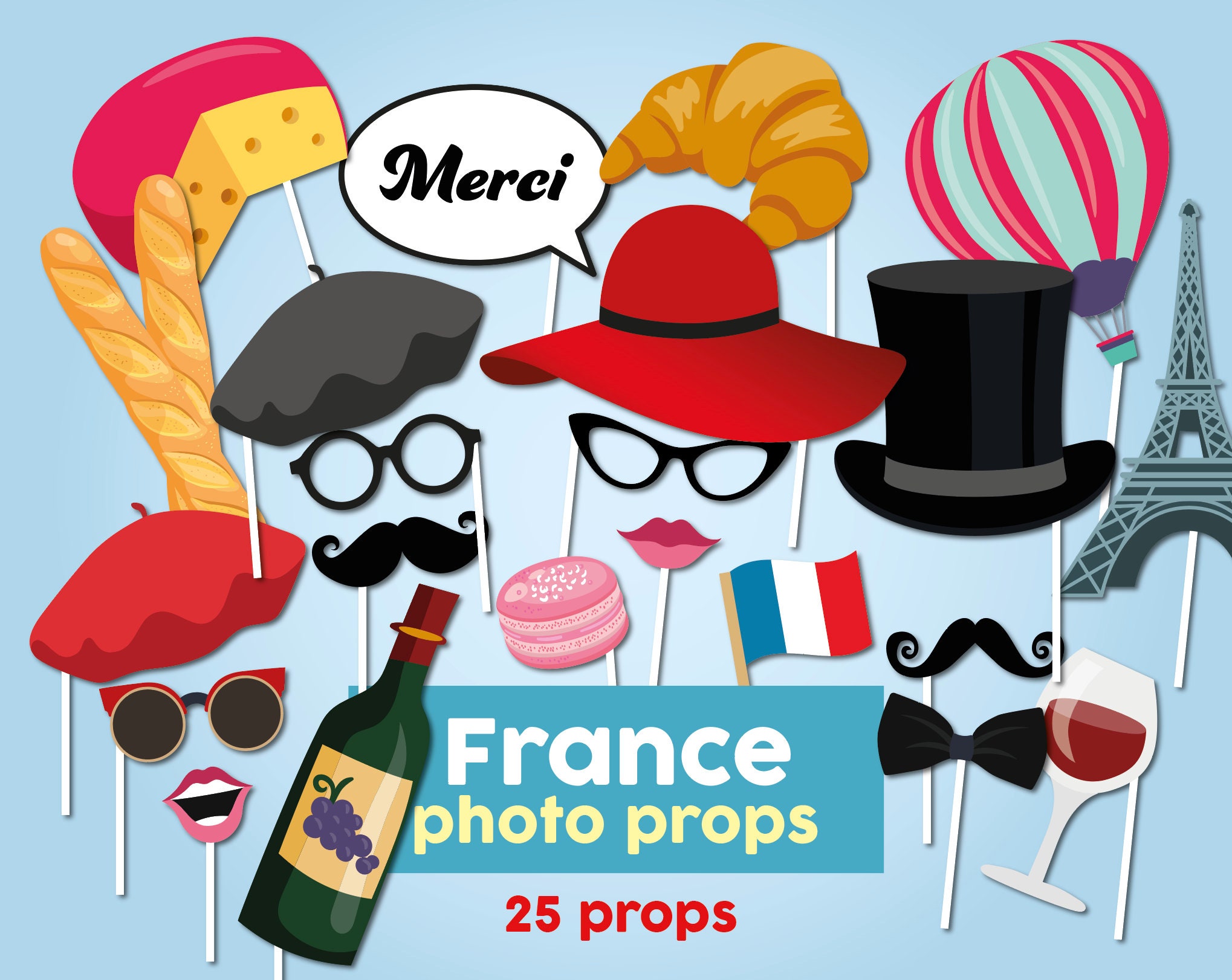 ACCESSOIRES DE PHOTOMATON Cadre Anniversaire Mariage Fête Selfie