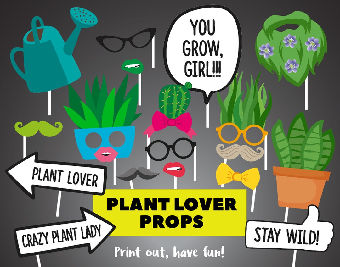 Planter Prop Plant Lover Birthday, Plant Lover Props, Plant Lady, Crazy Planter ...