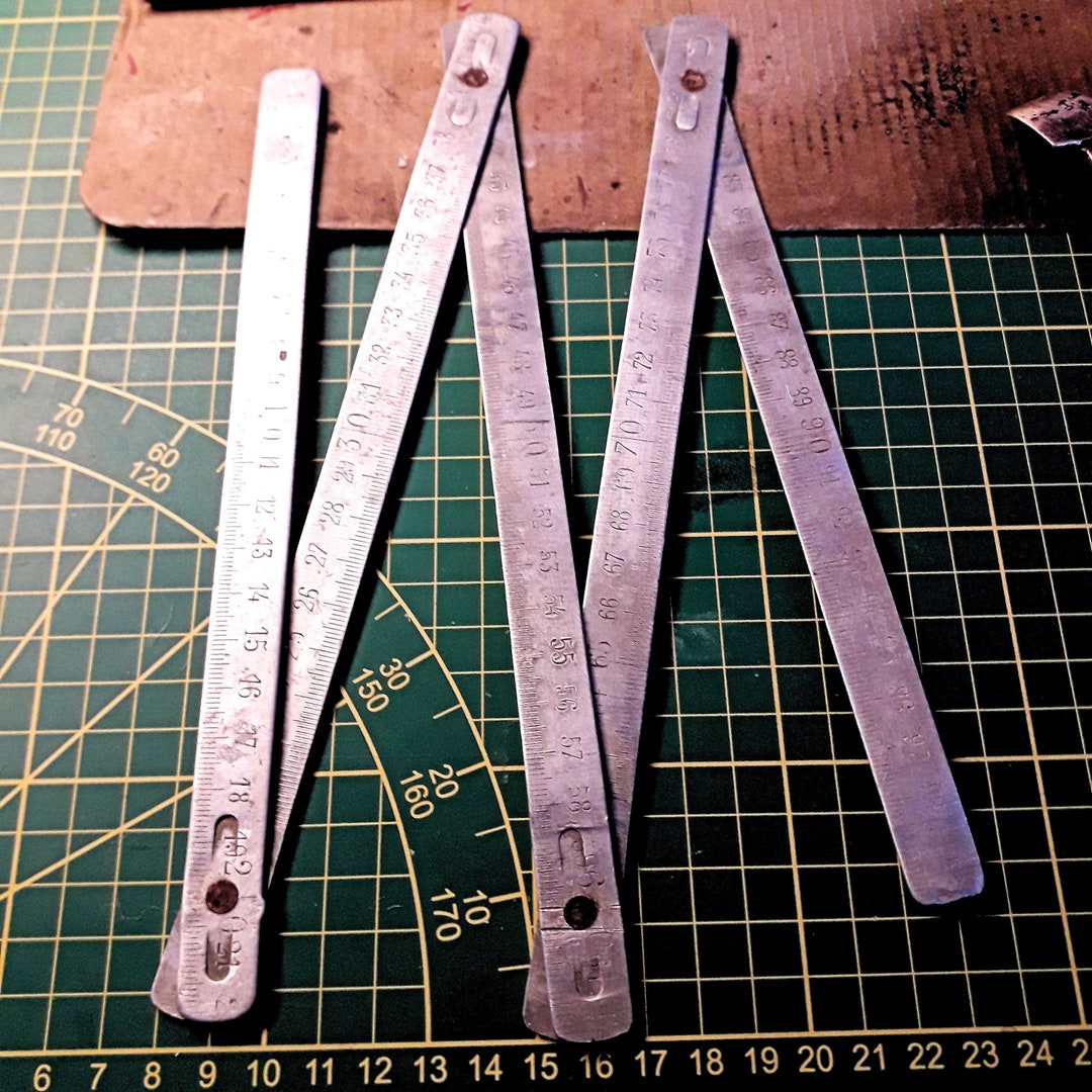Craftsman Metal Folding Rule 1 Meter Vintage Craftsman Factory - Etsy