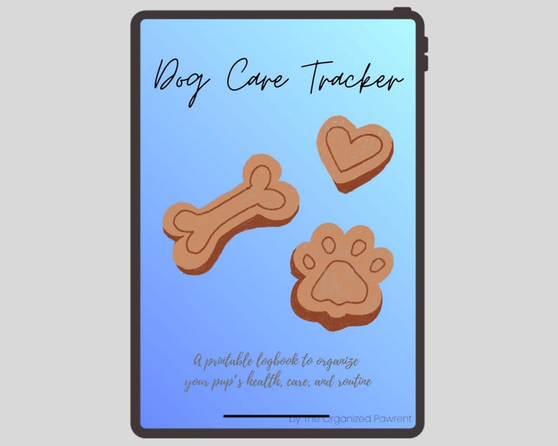 Pet Care Planner Printable | Dog Tracker Bundle | Vet Visit Log, Daily ...