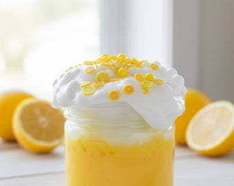 Lemon Icecream Slime, 150 ml, Sensory Toy, Scented, Play Do, Butter Slime