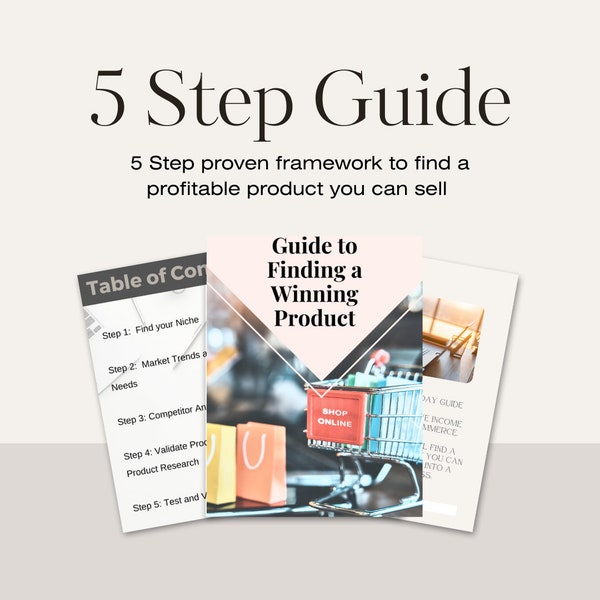 5 step framework to find a winning product to sell online