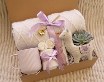 Llama Succulent Mothers Day Gift Box, Gift Box for Grandma, Daughter to Mother Gift, Gift Box for Mom Gift Set, Self Care Gift for Mom