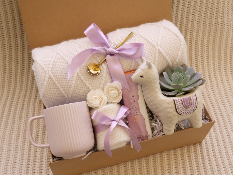 Birth Flower Birthday Gift Box, Birthday Present, Gift For Best Friend, Bday Flower, Birthday Ideas Llama Succulent