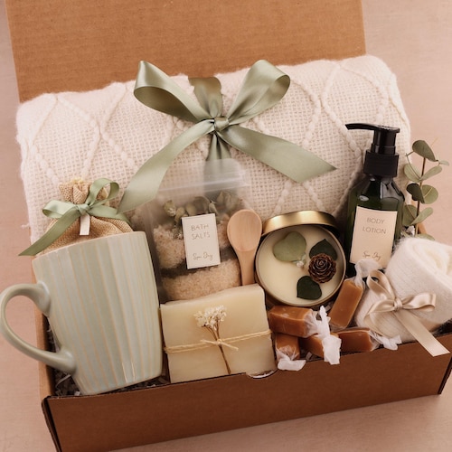 Sending Hugs Gift Box For Her, Birthday Gift, Self-Care, Comfort Care Package For Women, Sending Hugs And Love, Sympathy Gift
