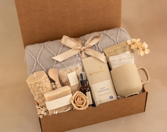 Self Care Gift Box, Sending Hugs Gift Box, Care Package For Her, Care Package Friend, Tea Gift Box, Cheer Up Gift Box, Thinking Of You