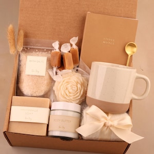Sending Healing Vibes Gift Box For Women, Succulent, Socks, Candle, Get Well Gift For Her, Thinking Of You Gift, Gift Basket With Blanket Spa Little Notes