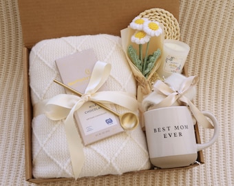 Cesta de regalo de spa para mimos del Día de la Madre, Caja de regalo personalizada del Día de la Madre, Regalo del Día de la Madre, Paquete de cuidado para ella