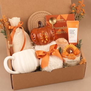 Hug in a Box, Comfort Care Package for Women, Cozy Gift Basket Fall NoBlanket