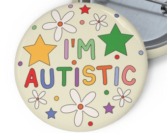 Soy pin de insignia autista / Conciencia neurodivergente