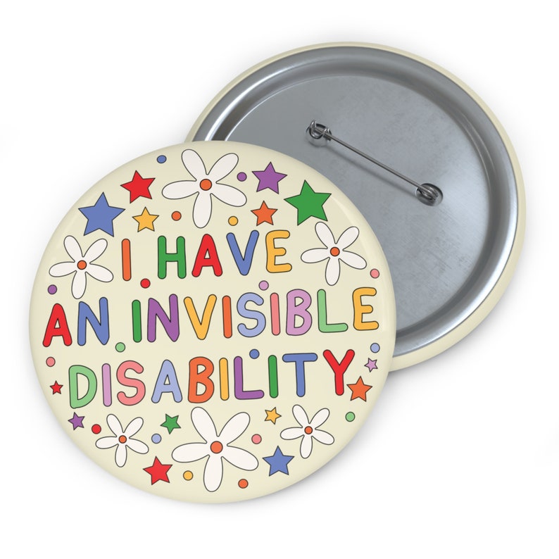 Tengo un pin de insignia de discapacidad invisible / Conciencia de enfermedad invisible imagen 5