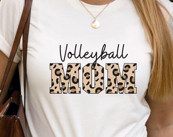Leopard Volleyball Mom Shirt, Youth Volleyball Shirt, Club Volleyball Tshirt, Mom Sport Shirt, Gameday Shirts, Cheetah Volleyball T Shirt