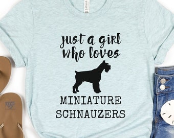 Schnauzer T Shirt for Dog Mom, Funny Schnauzer TShirt Mini Schnauzer Shirts, Dog Mom T Shirts Gift Dog Lover Gifts Schnauzer Shirt