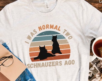 Schnauzer T Shirt for Dog Mom, Dog Dad, Funny Schnauzer TShirt Mini Schnauzer Shirts, Dog Mom T Shirts Dog Dad Gift Dog Lover Schnauzer