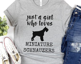 Schnauzer T Shirt for Dog Mom, Funny Schnauzer TShirt Mini Schnauzer Shirts, Dog Mom T Shirts Gift Dog Lover Gifts Schnauzer Shirt