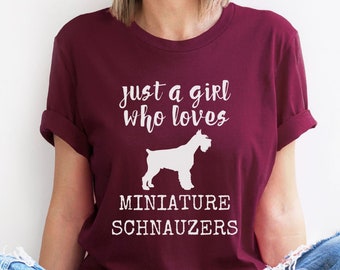 Schnauzer T Shirt for Dog Mom, Funny Schnauzer TShirt Mini Schnauzer Shirts, Dog Mom T Shirts Gift Dog Lover Gifts Schnauzer Shirt