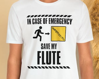 Save My Flute Shirt, Marching Band TShirt, Flute Player Gift for Orchestra Band, Flutist, Orchestra Tshirt, Woodwinds, Band Camp T Shirt