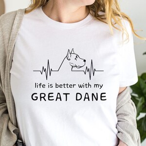 Great Dane T Shirt for Dog Mom, Funny Great Dane TShirt Great Dane Shirts, Dog Mom T Shirts Gift Dog Lover Gifts Great Dane Shirt
