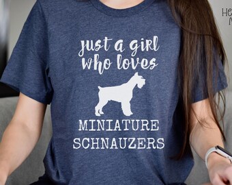 Schnauzer T Shirt for Dog Mom, Funny Schnauzer TShirt Mini Schnauzer Shirts, Dog Mom T Shirts Gift Dog Lover Gifts Schnauzer Shirt
