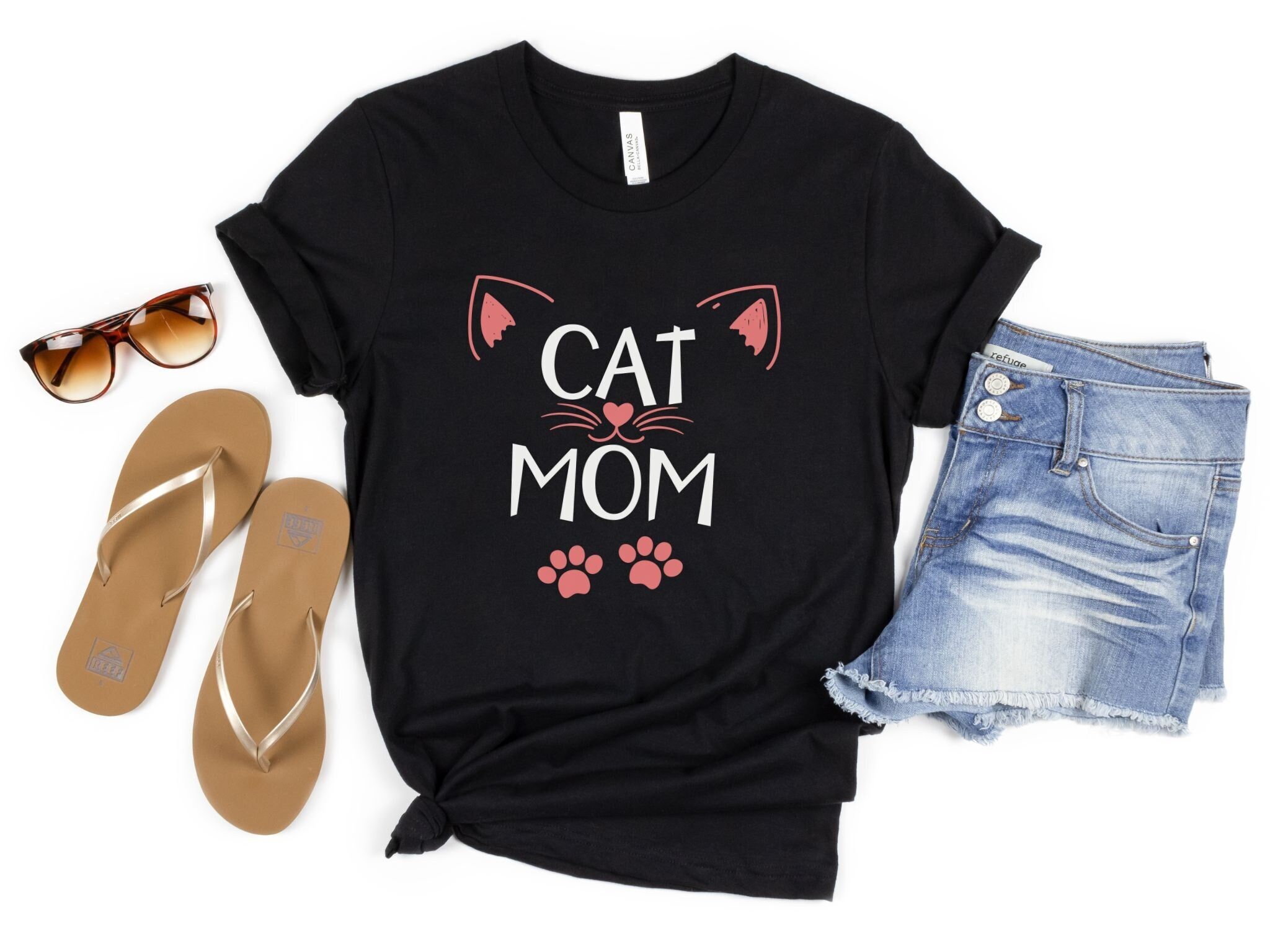 Cat Mom Shirt, Cute Tshirt for Cat Lovers, Shirt for Cat Person, Gift for Animal Lover, Cat Mom Tshirt, Cat Mom Pride, Cat Person Shirt