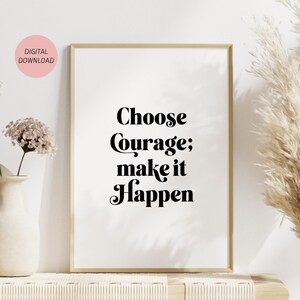 Printable Motivational Wall Art, Inspirational Quote for Office Decor, Positive Affirmation Poster, Apartment Decor, Dorm Decor