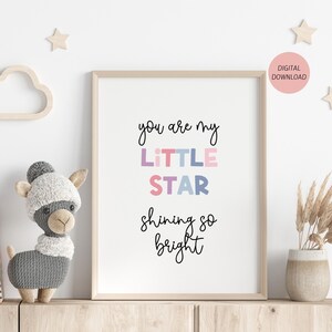 Printable Inspirational Kids Wall Art, Playroom Decor, Daily Affirmation Poster, Classroom Decor, Nursery Decor, Kids Quote