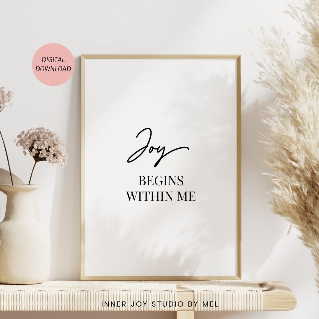 Printable Positive Affirmation Wall Art for Self Love, Inspirational ...