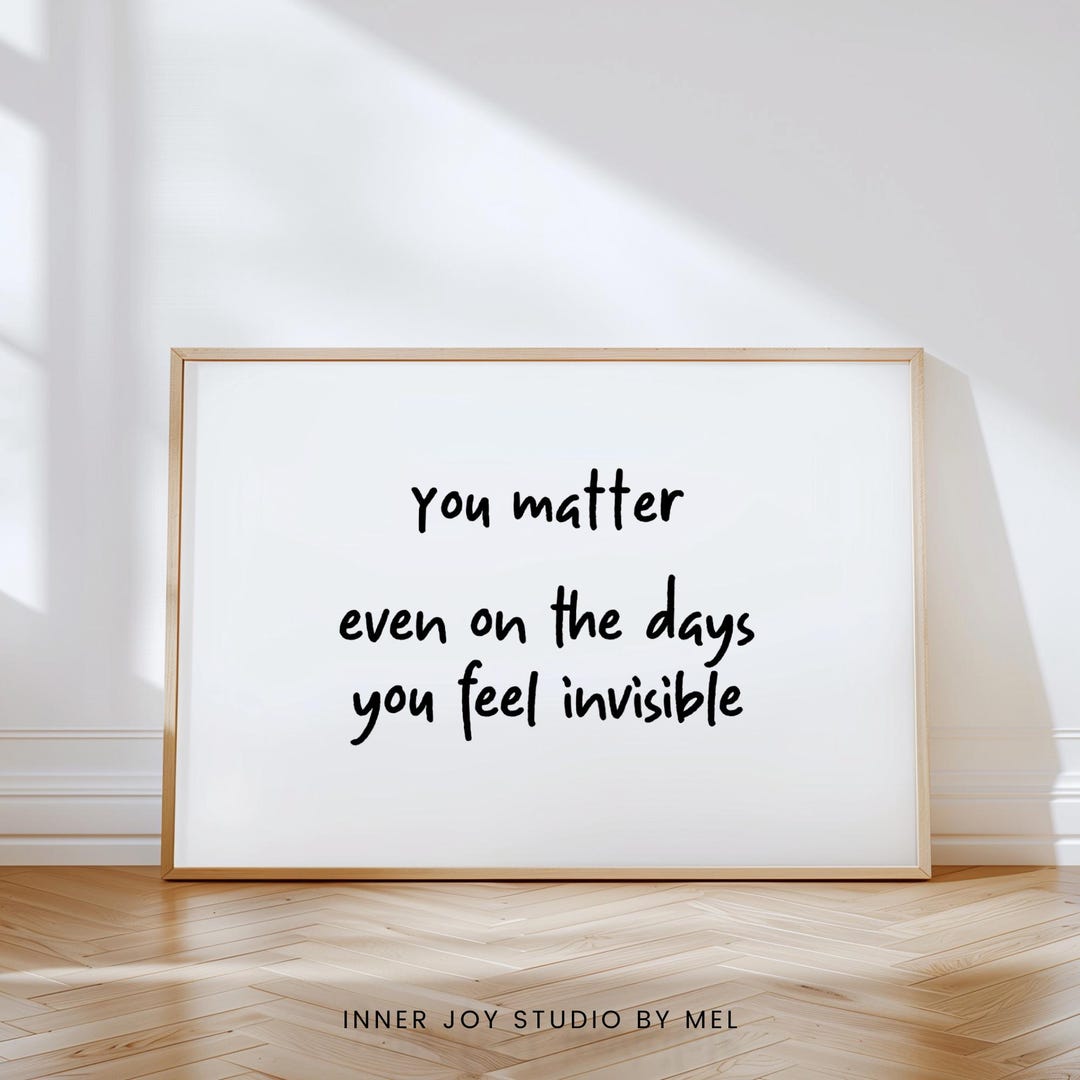 Printable Mental Health Wall Art, Inspirational Quote, Self Love Poster ...