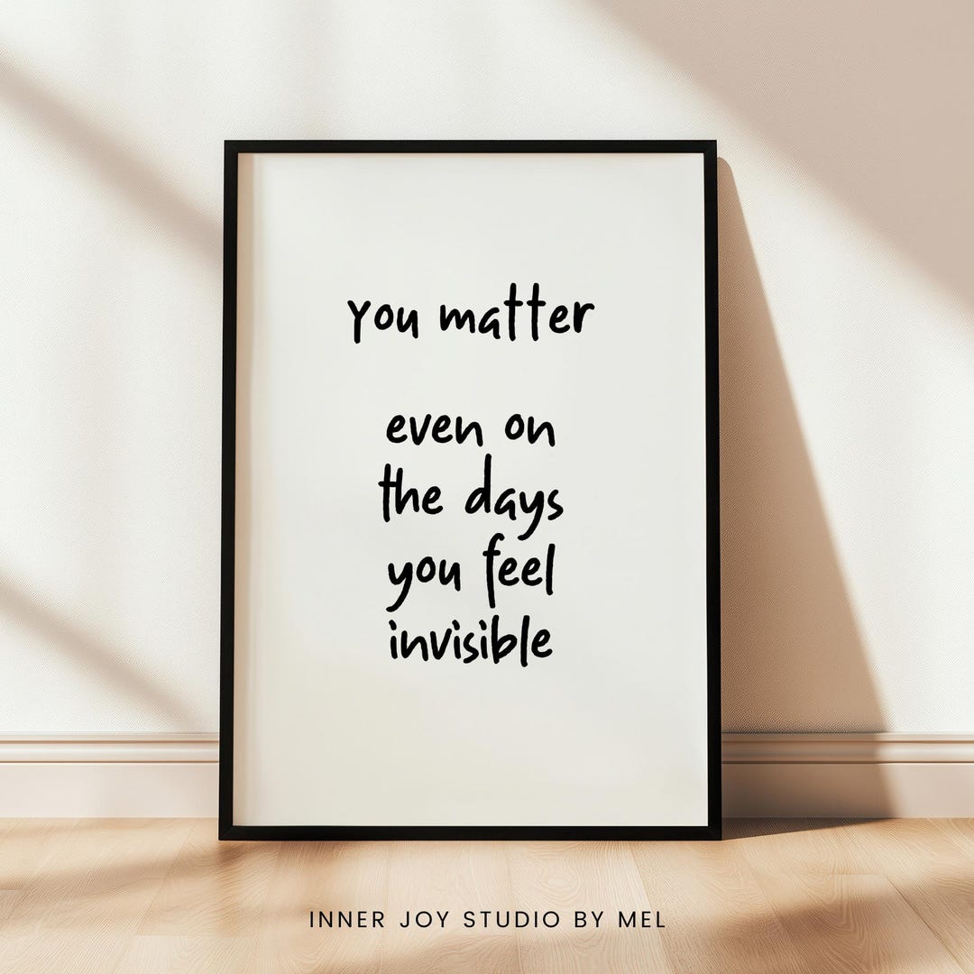 Printable Mental Health Wall Art, Inspirational Quote, Self Love Poster ...