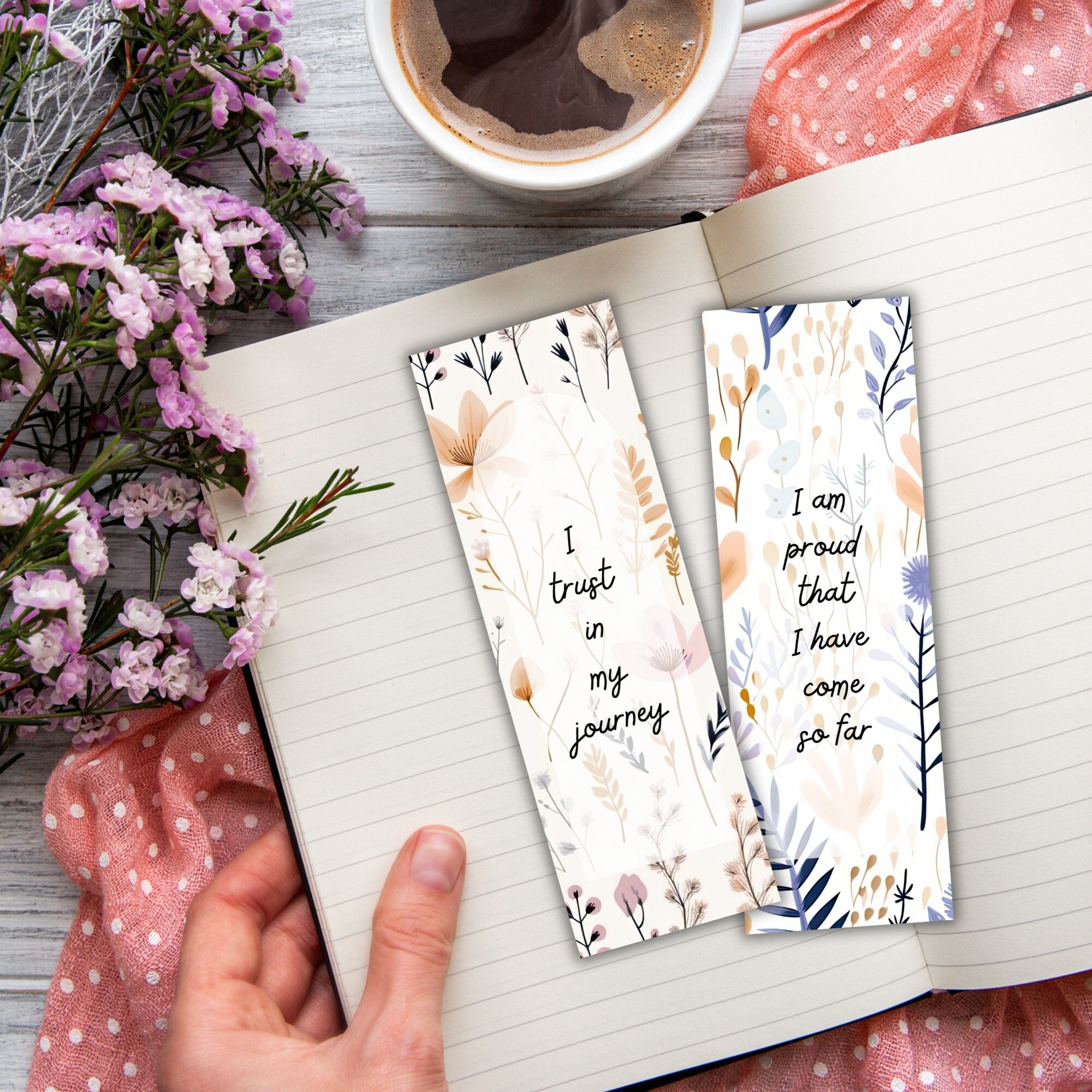 Printable Cute Bookmarks for Women, Affirmation Quote Bookmarks, Book ...