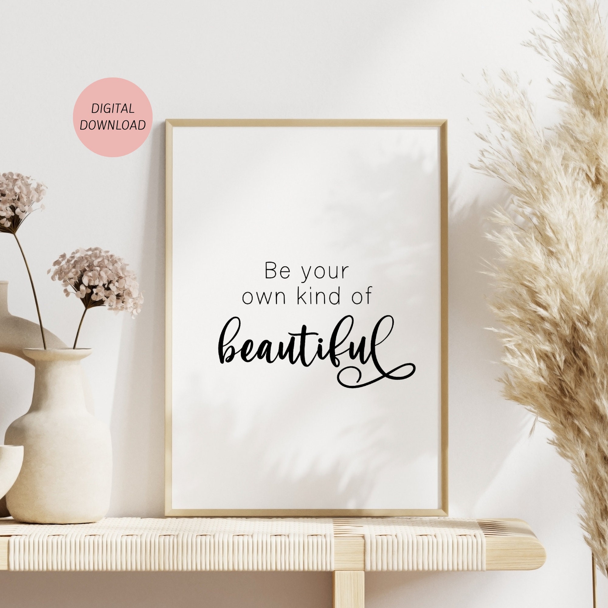 Printable Motivational Poster for Girls Room Decor, Inspirational Quote ...