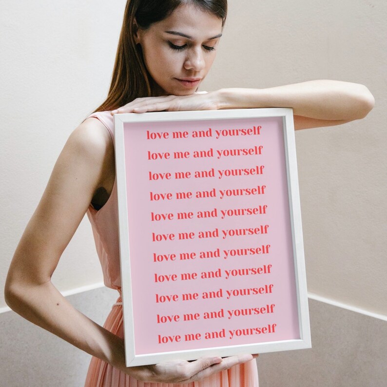 Love Me Wall Art Digital Wall Art Printable Wall Art Etsy