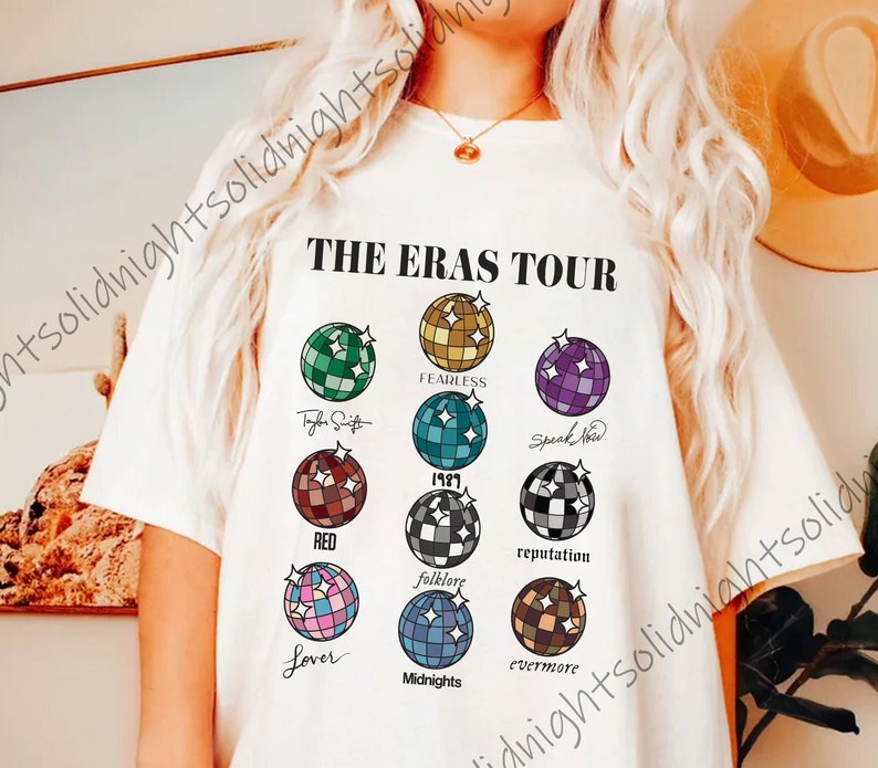 The Eras Tour Tshirts Disco Ball Shirt Taylor Eras Tour 2023 - Etsy