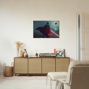 Darth Vader Leinwandbild Von Panther Print – Star Wars Kunstdruck 45,7 X 30,5 Cm, Fertig Gerahmt & Zum Aufhängen