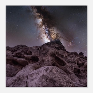 Sternenhimmel Poster Sterne - Dunkle Wandkunst Astrofotografie, Geschenk Nepal Reise, Geschenk Weihnachtsgeschenkidee, Sternenhimmel Poster Landschaft