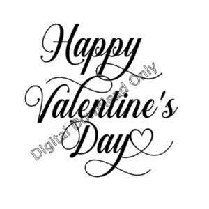 Happy Valentine&#39;s Day download, glowforge file, svg, jpeg
