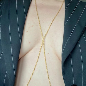 Handmade Nipple Noose Chain: Non Piercing Body Jewelry