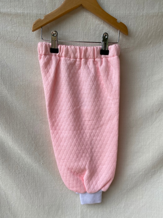 2/3 years - 80s light pink padded track suit - image 10