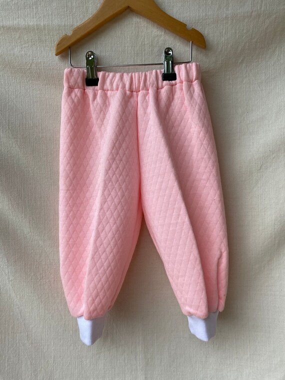 2/3 years - 80s light pink padded track suit - image 6