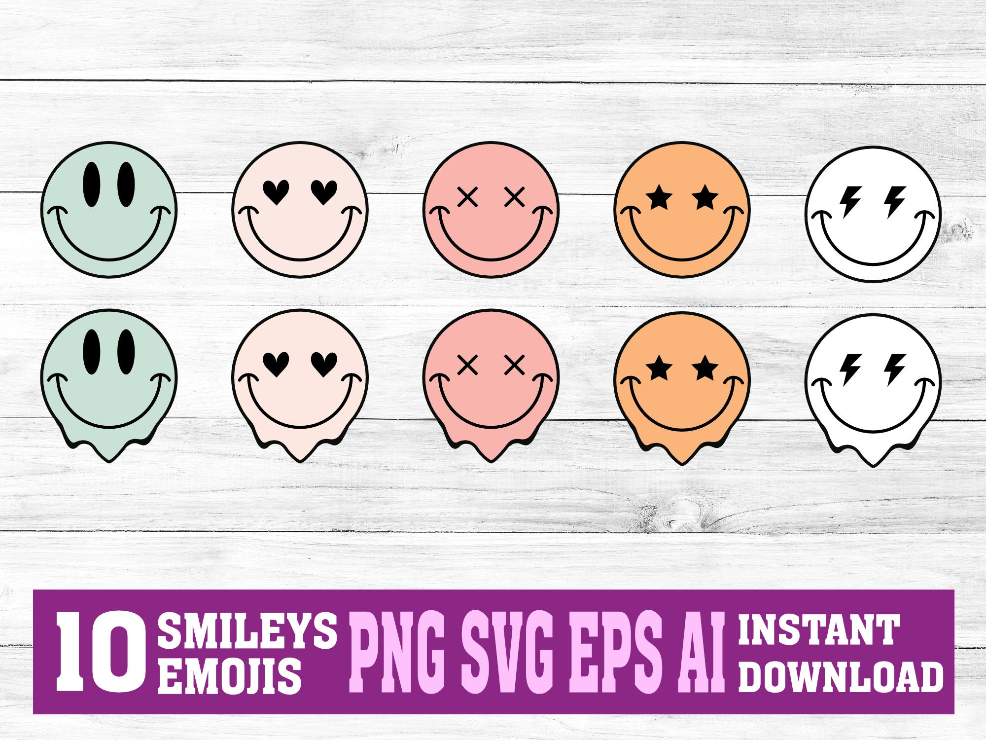 Vector Melting Face Emoji Design Svg Jpg Png Eps 