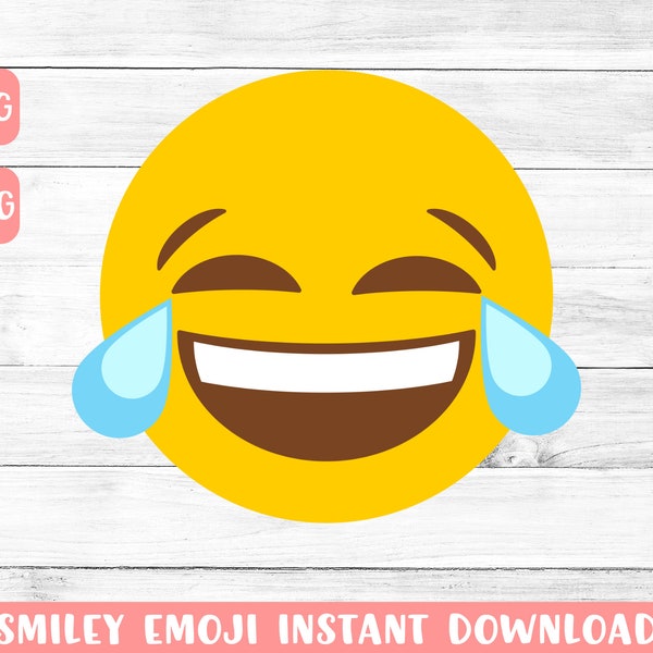 Laughing smiley face svg | Laughing emoji face svg | happy face svg | emoji svg | svg files for Cricut Silhouette | trendy svg png