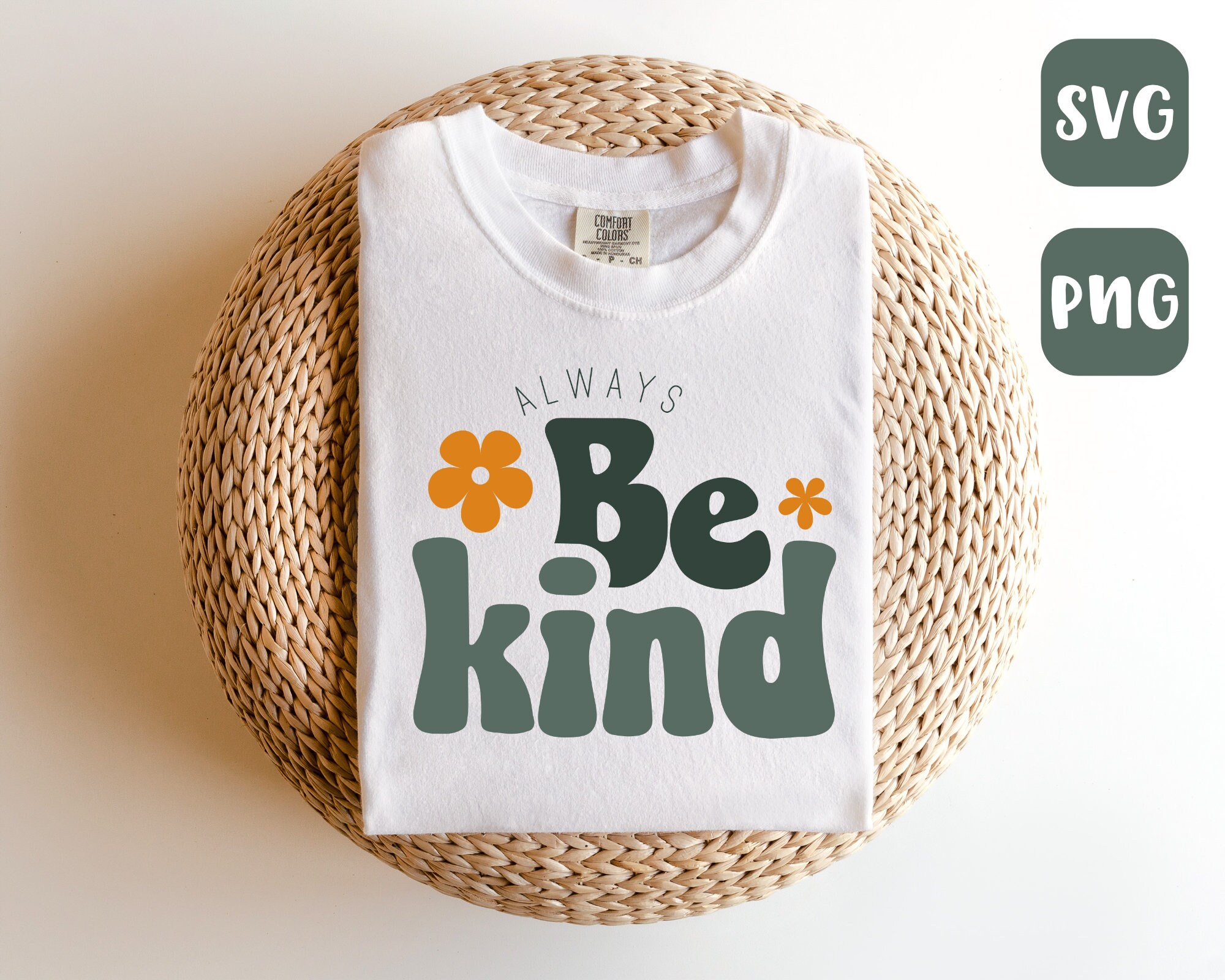 Always Be Kind Svg, Be Kind Boho Style, Floral, Kindness Svg
