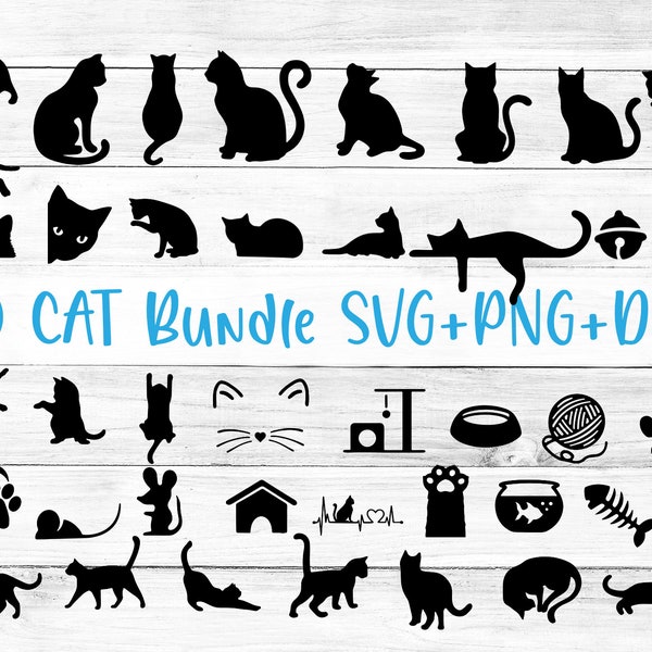 Cat Silhouette | Cat Head SVG | Cat SVG | Cat Face SVG | Cat Cut Files | Cat Design | Kitten Svg | Cat Vector | Kitty Svg | Pet Silhouette