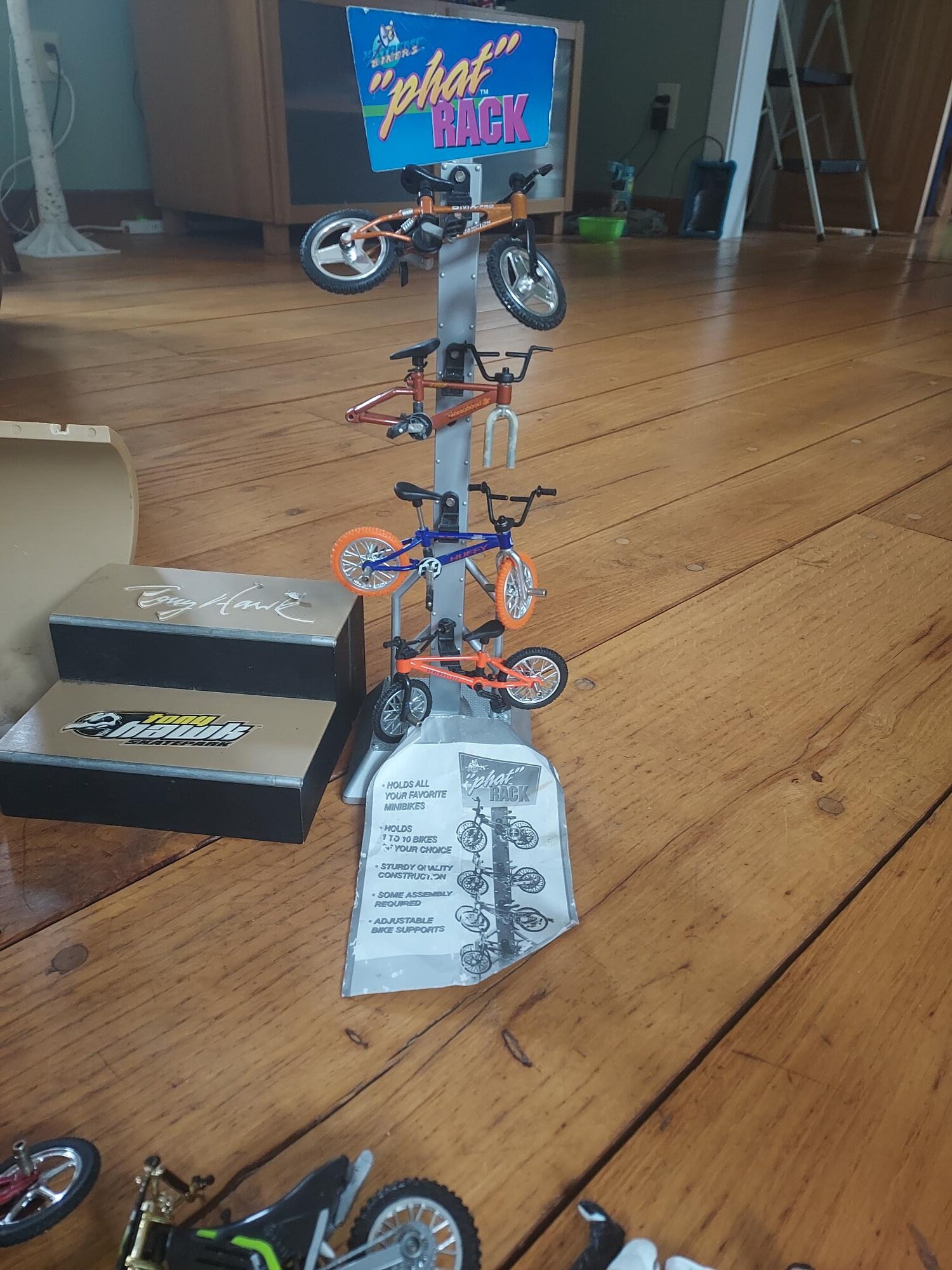 VINTAGE Tony Hawk Fingerboard Skate Park W/ Mini Skateboards, Scooters, & Bikes Etsy